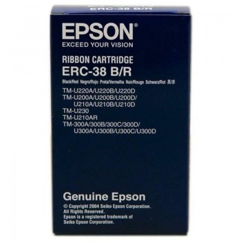 EPSON Cinta matricial S015376 negro/rojo original ERC-30/4/8