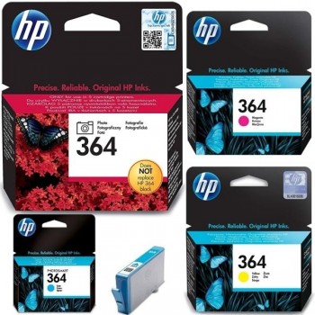 HP Cartucho ink-jet CB3**EE nº364/XL original colores