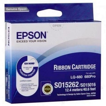 Cinta Impresora Epson C13S015262 Negro