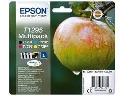 Pack 4 Cartuchos Ink-Jet Epson C13T12954010 Negro + Tricolor