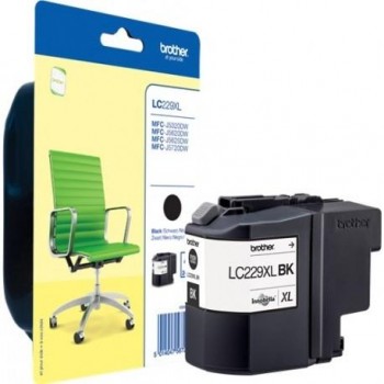 Cartucho Ink-Jet Brother LC229BKBP alta capacidad Negro