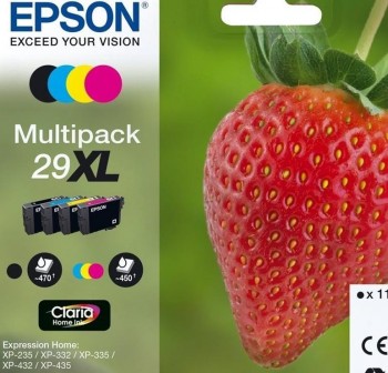 Pack 4 cartuchos Ink-jet Epson C13T29964010 alta capacidad Negro + Tricolor