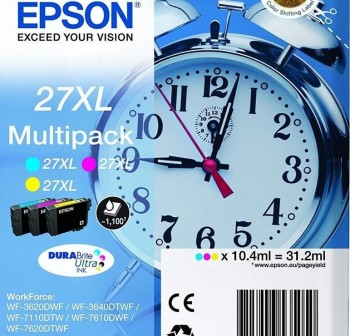 Pack de 3 cartuchos Ink-jet Epson C13T27154010 alta capacidad Tricolor