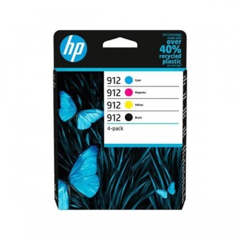 HP Pack de 4 cartuchos 6ZC74AE nº912 NEGRO/CYAN/MAGENTA/AMARILLO Original