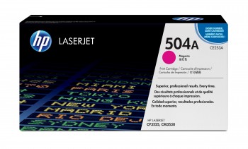 HP Toner laser CE253A magenta original (7K) Nº504A HP LaserJet CP3525/CM3530