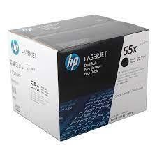 Pack de 2 tóner láser HP CE255XD alta capacidad Negro