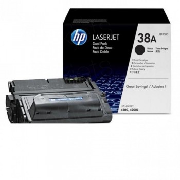 HP Toner laser Q1338D negro original (12K) PACK-2