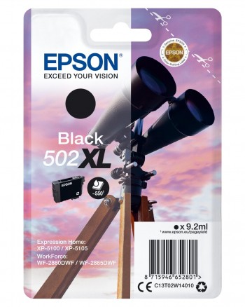 EPSON Cartucho inkjet T02W140 502XL original NEGRO