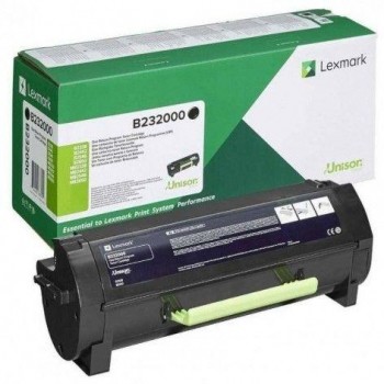 Tóner láser Lexmark retornable B232000 3.000 pag negro