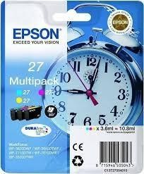 EPSON Cartucho ink-jet T2705 pack de los 3 colores nº27