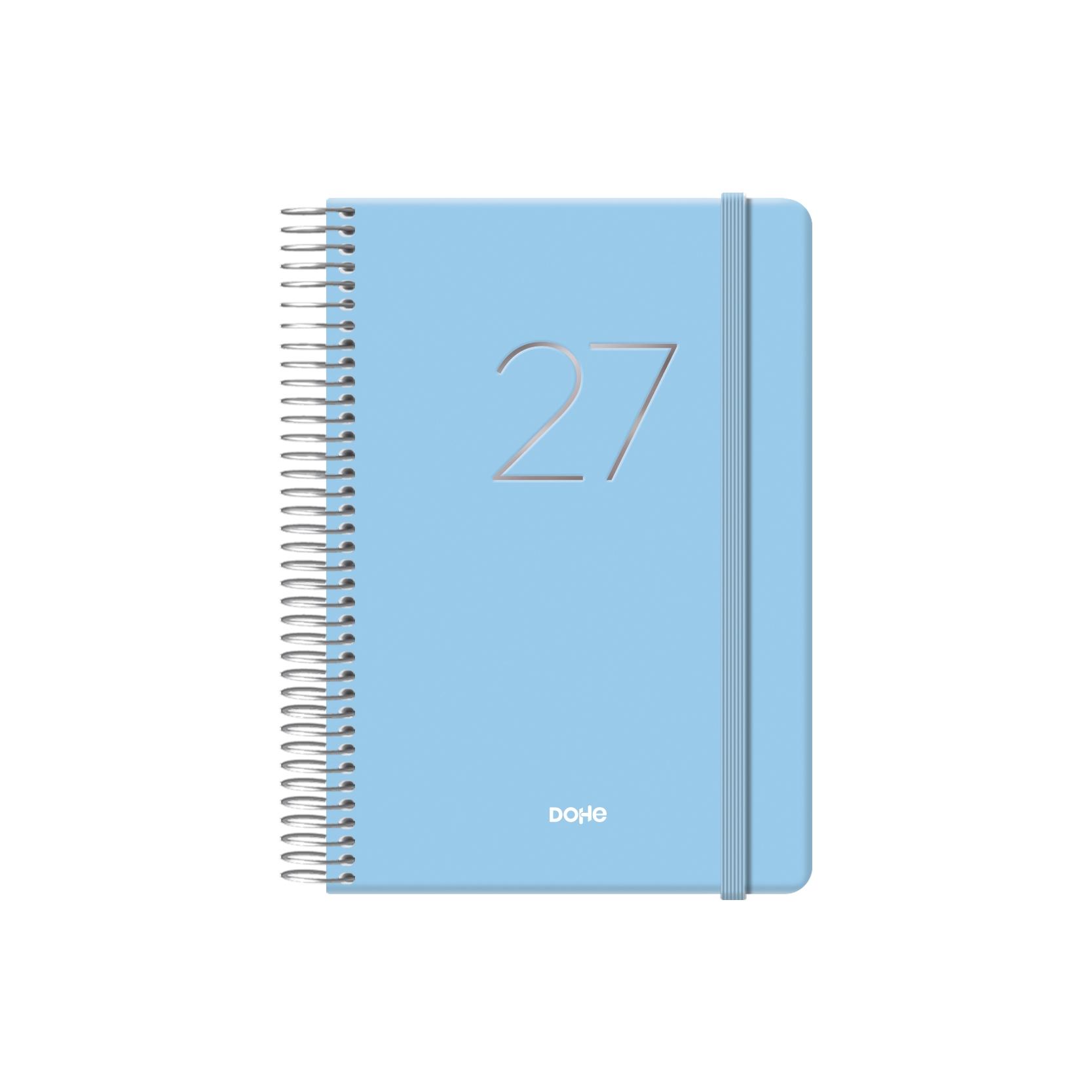 Agenda espiral Dohe Gloss DP 12,5x18cm azul