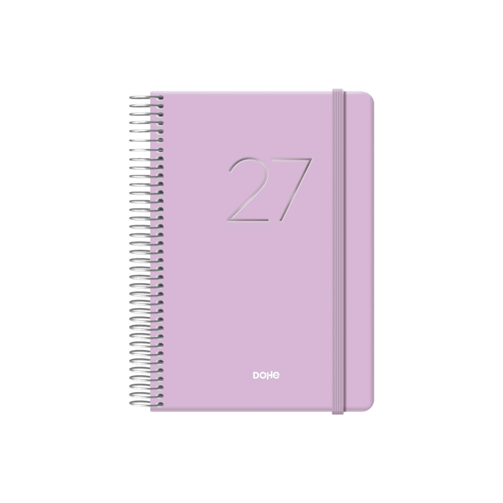 Agenda espiral Dohe GLOSS día página 12,5x18cm rosa 2027