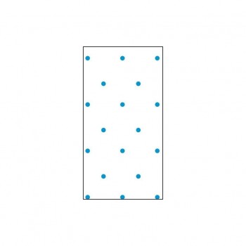 Rollo de papel celofan PRYSE decorado 0,80x50mts pp. trasparentes puntos azules