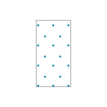 Rollo de papel celofan PRYSE decorado 0,80x50mts pp. trasparentes puntos azules
