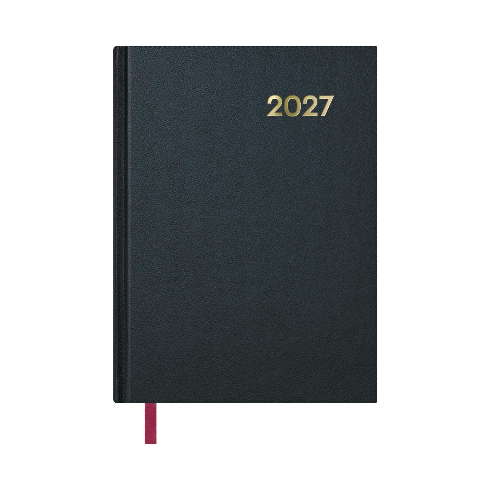 Agenda encuadernada Dohe SÍNTEX Día página (económica) 14 x 20 NEGRO 2027