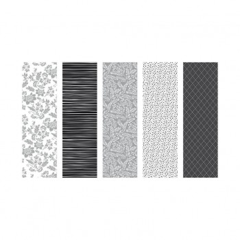 Bobina papel regalo PRYSE 0,7x2mts. blac & white