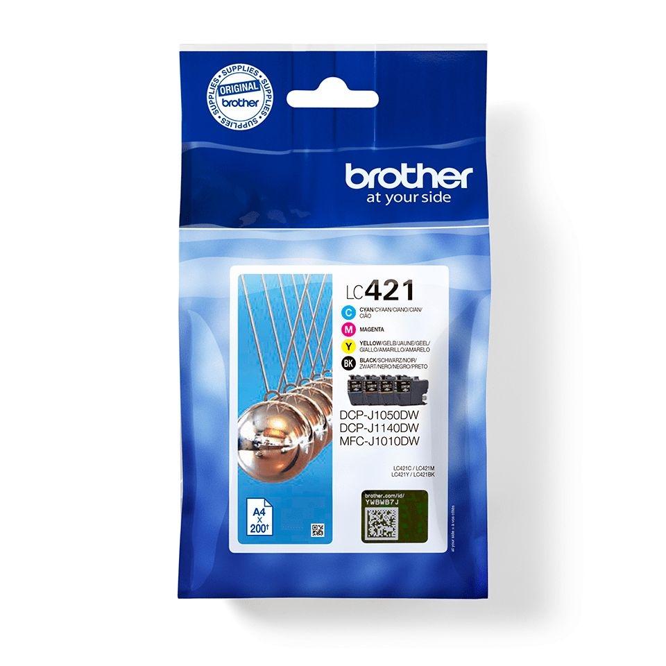 BROTHER Pack de 4 cartucho inkjet LC421VAL (cyan, magenta, amarillo, negro)