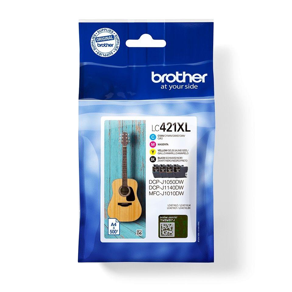 BROTHER Pack de 4 cartucho inkjet LC421XLVAL (cyan, magenta, amarillo, negro) alta capacidad