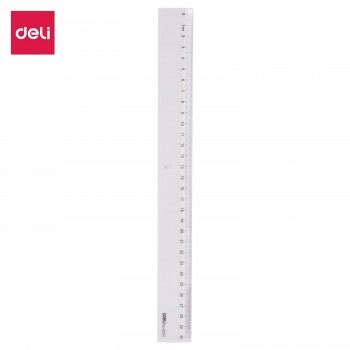 Regla plastico DELI graduada 30cm transparente