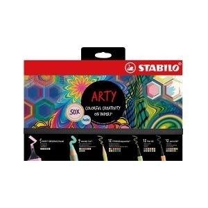 Set. Surtido 50 Stabilo Arty Line Pastel colores surtidos