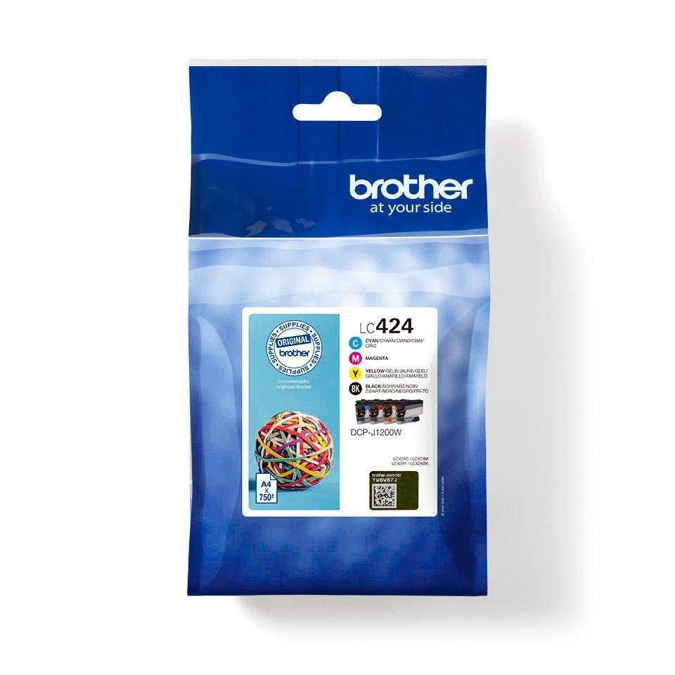 BROTHER Pack de 4 cartucho inkjet LC424VAL original (cyan, magenta, amarillo y negro)