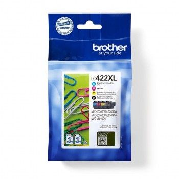 BROTHER Pack de 4 cartuchos inkjet LC422XLVAL (BK/C/M/Y)  larga duracion