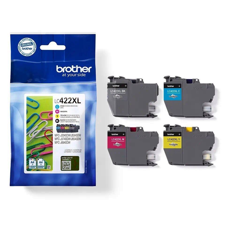 BROTHER Cartucho inkjet LC422XLBK negro original larga duración