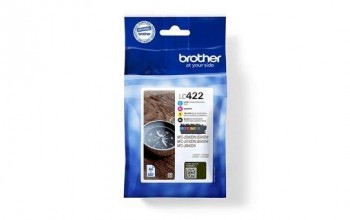 BROTHER Pack de 4 cartuchos inkjet LC422VAL (BK/C/M/Y)