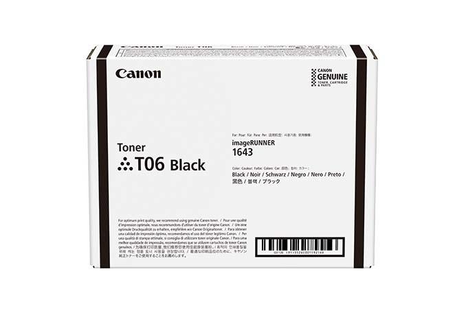 Toner laser CANON 3526C002 T06 negro original (15k)