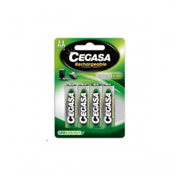 Pila Cegasa regargables AA HR6 2100 mAh en blister de 4uds