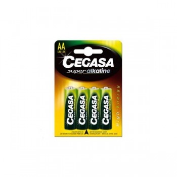 Pila Cegasa super alcalina LR6 AA en blister de 4uds