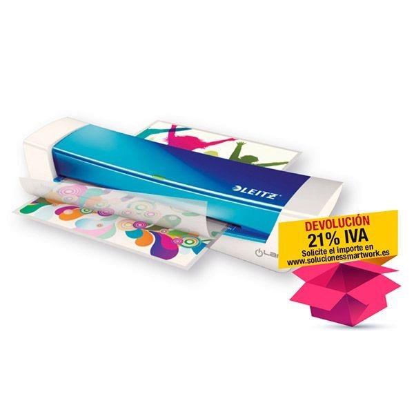 Plastificadora Leitz i-Lam Home Office A4 blanco/gris