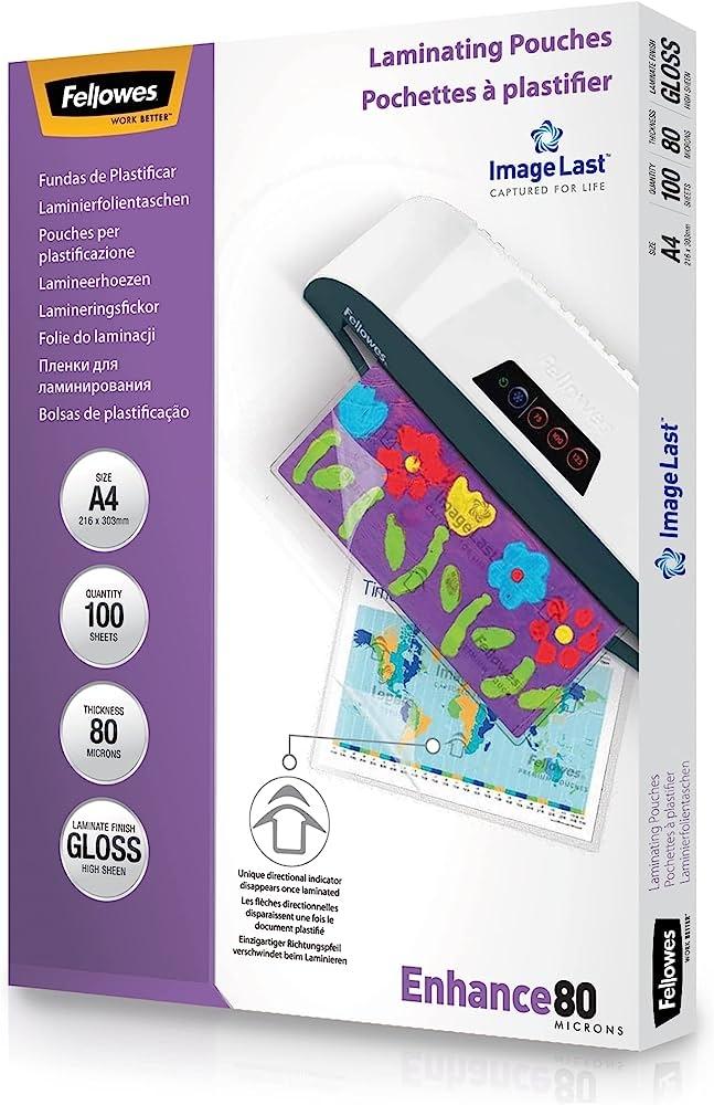 C.100 fundas plastificar mate Fellowes