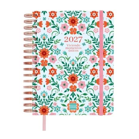 Agenda escolar FINOCAM 16 meses VITAE 1/4 SVH 26-27 AZUL