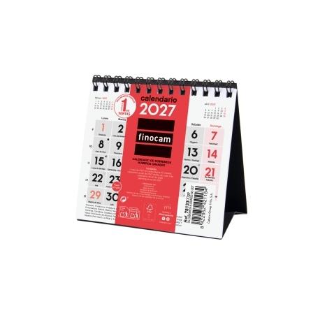 Calendario de sobremesa FINOMCAM numeros grandes XXS 2027+