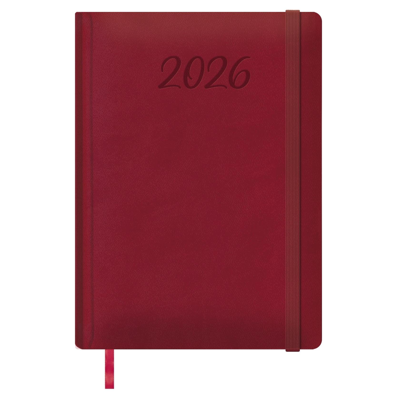 Agenda encuadernada Dohe MANAOS día página 17x24cm burdeos 2027