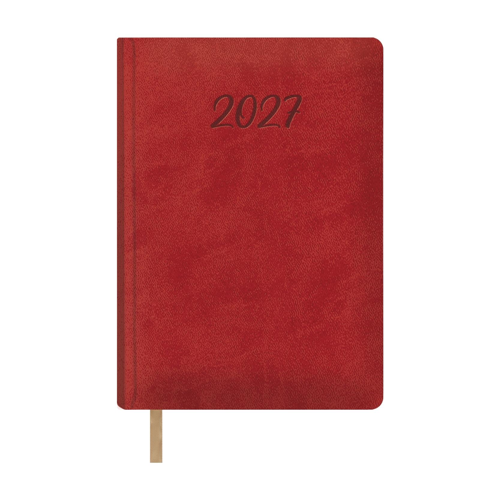 Agenda encuadernada Dohe SAMBA día página 15x21cm rojo 2027