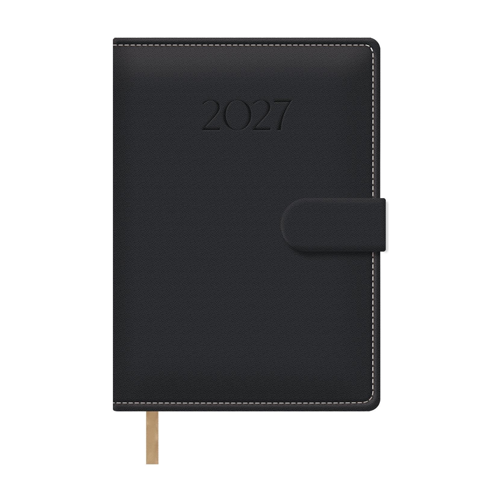 Agenda encuadernada Dohe SENA día página 15x21cm negro 2027