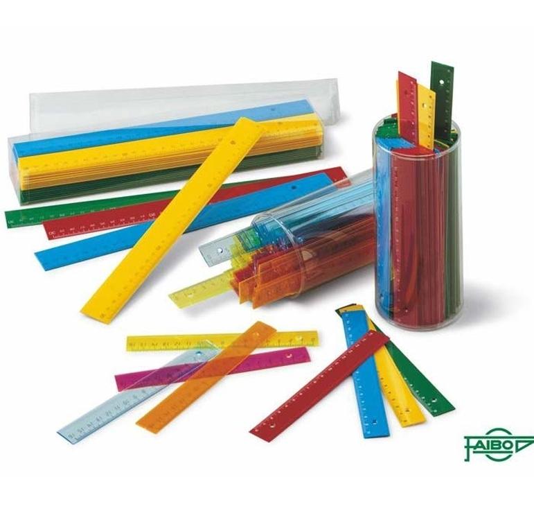 FAIBO Regla plastico 30cm colores