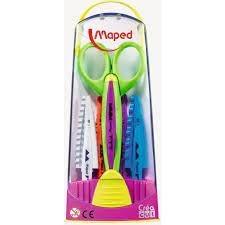 MAPED Tijera kit de 5 cortes fantasia "CREAKUT" 13cm de seguridad