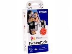 EPSON Cartucho inkjet T557040 colores original+papel