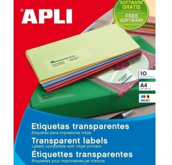 APLI Etiquetas l/c resistentes a la interperie blanco 210x297mm mate