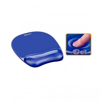 Reposamuñecas ratón Fellowes gel azul