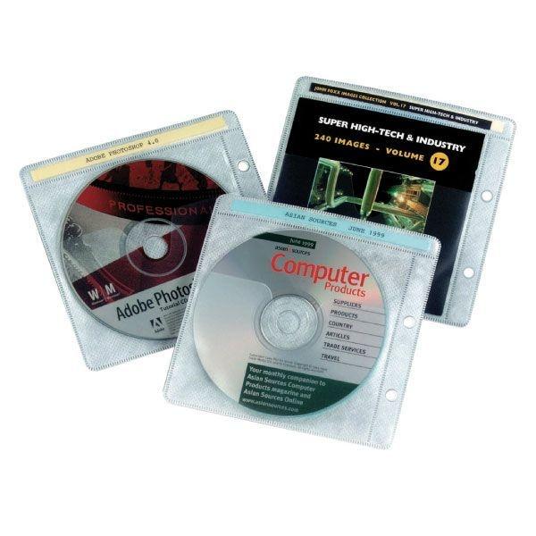 Paquete de 10 fundas CD Grafoplas PP 2 taladros octavo