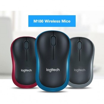 LOGITECH Raton USB M185 INHALAMBRICO ROJO