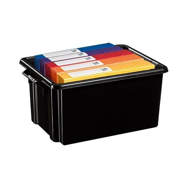 Caja de almacenaje A.2000 sin tapa 35x52x24,5cm negro