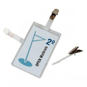 Pinzas con tiras para identificadores Grafoplás - PP - 1,2 cm - Pack 100 ud