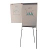 Pizarra de conferencias trípode con superficie metálica magnética 68x104cm