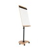 Pizarra caballete Rocada Serie Natural magnética con ruedas 69x99cm blanco