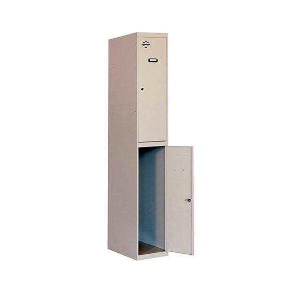 Taquilla metálica de continuación Simon Rack 1 puerta 180x30x50 cm gris